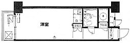 池袋アビタシオン ワンルームの間取図画像