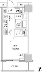 パークハビオ渋谷本町レジデンス 1Kの間取図画像
