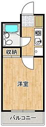 藤沢朝日町ダイカンプラザフクチハイツ 1Kの間取図画像