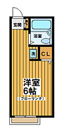 アーバンハイツ ワンルームの間取図画像