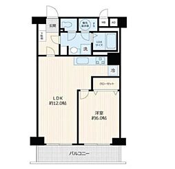 JR京浜東北・根岸線 大井町駅 徒歩3分の賃貸マンション 7階1LDKの間取り