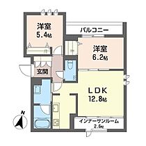 サンヒルズ 00202 ｜ 東京都国分寺市南町３丁目26-未定)（賃貸マンション2LDK・2階・59.76㎡） その2