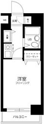 アドリーム千駄木 1Kの間取図画像