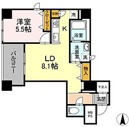 GRANSITE神田司町 1LDKの間取図画像