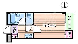 ヒカリハイツ 1Kの間取図画像