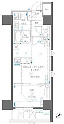 アルファレジデンシア南千住 2階1LDKの間取り