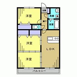 ドルチェカーサ 1階3LDKの間取り
