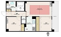 ライオンズマンション西麻布シティ 2LDKの間取図画像