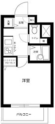 ジュエル荻窪 1Kの間取図画像