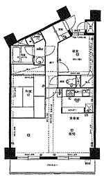 ライオンズプラザ町屋 2LDKの間取図画像