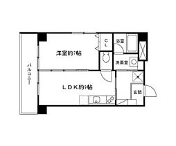 エル・セレーノ住之江 1LDKの間取図画像