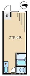 コーポサウスヒル ワンルームの間取図画像