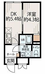 新宿区西新宿4丁目マンション 1LDKの間取図画像