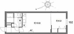 ケリア中板橋 1LDKの間取図画像