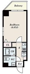 GRANPASEO高円寺南 1Kの間取図画像