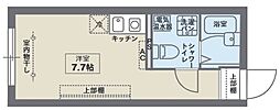 COCOFLAT雑司が谷 2階ワンルームの間取り