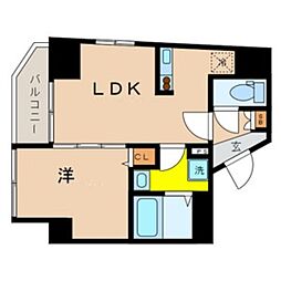 プエブロお茶ノ水 1LDKの間取図画像