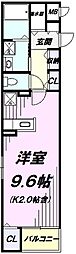 サニーフォルネ ワンルームの間取図画像