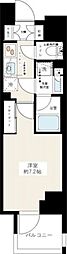 デュフレ南千住 1Kの間取図画像