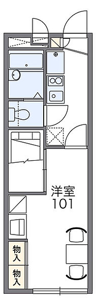 神奈川県相模原市緑区町屋４丁目(賃貸アパート1K・2階・22.35㎡)の写真 その2