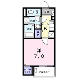 Ｓ・Ｂ・Ｃ板橋 2階1Kの間取り