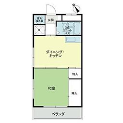 ライオンズマンション駒込六義園 1DKの間取図画像