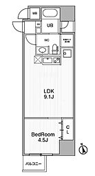 URBANFLATSIkebukuroPremium 1LDKの間取図画像