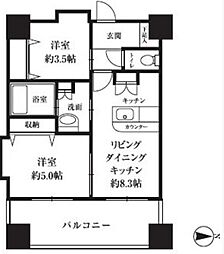HF西新宿レジデンスウエスト 10階1SLDKの間取り