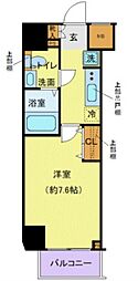 都営三田線 西巣鴨駅 徒歩8分の賃貸マンション 7階1Kの間取り