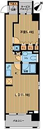 プライムアーバン日本橋横山町 1LDKの間取図画像