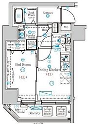 ＭＩＮＤ両国 5階1DKの間取り