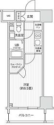 レジディア笹塚2 1Kの間取図画像