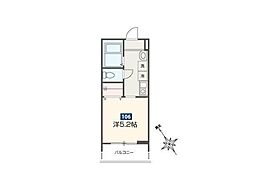 ＭＥＬＤＩＡ新座II 1階1Kの間取り