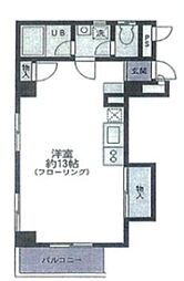 反町コート ワンルームの間取図画像