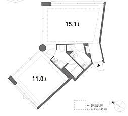 渋谷区東2丁目マンション 1LDKの間取図画像