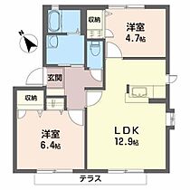 バリュージュ桜井町Ｂ 101 ｜ 福島県南相馬市原町区桜井町１丁目83（賃貸アパート2LDK・1階・54.80㎡） その2