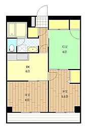 サンハイム古木 3DKの間取図画像