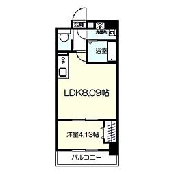 リアライズ宿院 1LDKの間取図画像