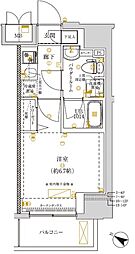 クラリッサ新川崎 1Kの間取図画像