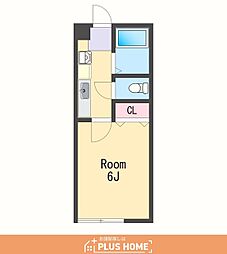 エクストリーム直川 1Kの間取図画像