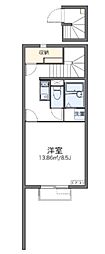 レオネクストメゾングリシーヌ 1Kの間取図画像