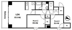J.Palace 2LDKの間取図画像