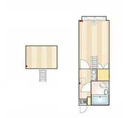 サンパレス大和田3番館 1Kの間取図画像