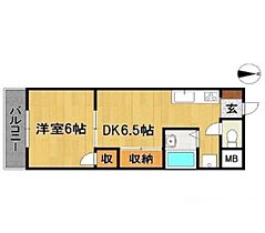 ラバンリュ東合川 206 ｜ 福岡県久留米市東合川６丁目4-17（賃貸アパート1DK・2階・36.96㎡） その2