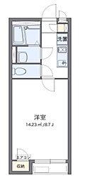レオパレスクレイノ櫻 1Kの間取図画像