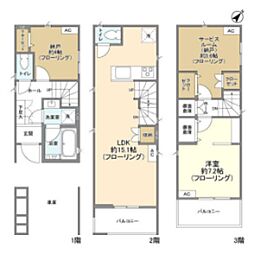 Kolet古淵04 1SLDKの間取り