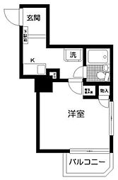 日神パレステージ中村橋 1Kの間取図画像