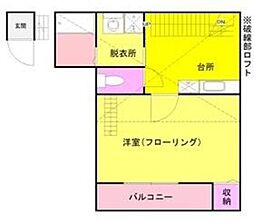 Camel西新井 1Kの間取図画像