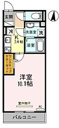 JR福知山線 塚口駅 徒歩20分の賃貸アパート 2階1Kの間取り