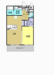 エストピア七番館 1LDKの間取図画像